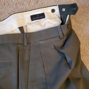 Zegna pleated wool dress slacks